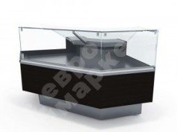 Витрина для салатов Spring D куб ЛДСП (темное) 270 угол