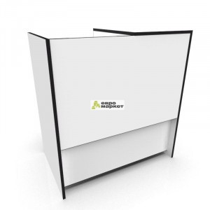 Прилавок кассовый для магазина ПР-35 серый