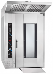 Ротационный пекарский шкаф Чувашторгтехника РПШ-16-2/1Л в комплекте с универсальная тележка-шпилька ТШГ-16-01