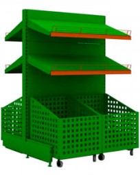 Холодильная витрина с прямым стеклом для ресторана HORUS