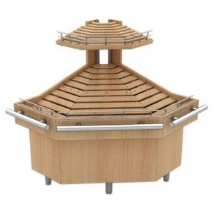 Прилавок хлебный угловой Pluto