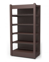 Винный стеллаж пристенный с декоративными накладками из массива