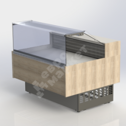 Гастрономическая витрина Spring D куб ЛДСП (светлая) 1563